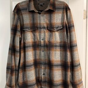 Express Men's Shirt - Flannel - plaid button down